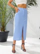 Fashions • Женская юбка-миди Лаура Fashions 52 голубой (1604-аз) - изображение 3