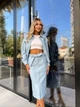 Fashions • Женский джинсовый костюм Movis Fashions 42-44 голубой (1733-бу) - изображение 1