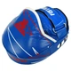 Лапа изогнутая кожаная (2шт) Fistrage Pro Fight 9351 размер 22х17х4см Blue-White-Red - изображение 4
