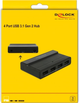 USB Hub Delock External USB 3.2 Hub 4 Port with 10 Gbps Black (4043619640539) - obraz 6