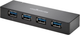 USB Hub Kensington UH4000C 4-port USB 3.0 Hub Black (K39122EU) - obraz 1