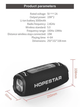 Портативна бездротова колонка Bluetooth Hopestar H50 grey - зображення 4