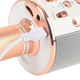 Мікрофон караоке WSTER WS-858 Bluetooth rose gold - зображення 5