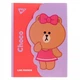 Папка-органайзер із фігурним клапаном на липучці YES Line Friends. Choco A4 (492110) - изображение 1