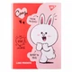 Папка-органайзер із фігурним клапаном на липучці YES Line Friends. Cony A4 (492104) - зображення 1