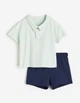 Костюм H&M ДМ009010 (11348927) колір синій зелений 68 - изображение 1