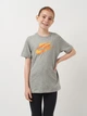 Дитяча футболка для дівчинки Nike U Nsw Tee Core Brandmark 3 DX9524-063 137-147 см Dk Grey Heather (196153912236) - зображення 1