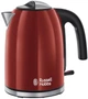 Електрочайник Colours Plus 1.7л, метал, червоно-чорний Russell Hobbs (kuh0015302) - зображення 1