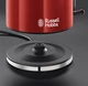 Електрочайник Colours Plus 1.7л, метал, червоно-чорний Russell Hobbs (kuh0015302) - зображення 5