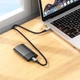 Кабель швидкісний 5 Гбіт/с Type-C на Type-C USB 3.0 Hoco Data Cable (0,5m, 3A, 5Gbps). Black - зображення 4