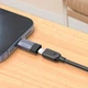 Адаптер перехідник Type-C на Lighting HOCO charging and data adapter (USB 2.0, 480 Mбіт/с, 3A). Gray - зображення 2