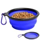 Дорожная складная силиконовая миска для собак Smart Pet, на 0,25 л, Blue - изображение 2