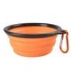 Дорожная складная силиконовая миска для собак Smart Pet, на 0,25 л, Orange - изображение 1