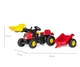 Екскаватор на педалі і причепом Rolly Toys Rolly Kid, червоний (023127) - зображення 7