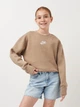 Детский теплый свитшот Nike G Nsw Club Flc Bf Crew Lbr DD7473-247 128-137 см (S) (0195871742934) - изображение 1