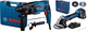 Набір Перфоратор мережевий Bosch Professional GBH 220, 720 Вт, 2дж, 4800 уд.хв, валіза (06112A6020) + Акумуляторна безщіткова кутова шліфувальна машина Bosch Professional GWS 180 + 1 акумуляторна батарея 4 Амп.год GBA 18V, зарядний пристрій GAL 18V-40 - зображення 1