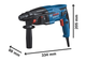 Набор Перфоратор сетевой Bosch Professional GBH 220, 720 Вт, 2дж, 4800 уд.мин, чемодан (06112A6020) + Лазерный дальномер Bosch Professional GLM 50-22 с чехлом и батарейками (0601072S00) - изображение 5