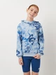 Детское худи для девочки Nike Nsw Club Ft Hdy Wash Aop FN8737-440 128-137 см Голубое (196974721574) - изображение 1