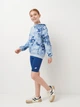 Детское худи для девочки Nike Nsw Club Ft Hdy Wash Aop FN8737-440 128-137 см Голубое (196974721574) - изображение 3