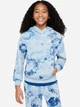 Детское худи для девочки Nike Nsw Club Ft Hdy Wash Aop FN8737-440 128-137 см Голубое (196974721574) - изображение 5