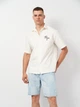 Сорочка бавовняна літня чоловіча H&M 1178588_чорн.надп S Біла (KAY2000001507742) - зображення 1