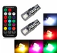 Светодиодные ламы RGB Габариты RGB Led W5W T10 разноцветные стробоскоп 12V (10795) - изображение 1