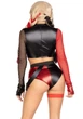Эротический костюм Leg Avenue Crime Spree Sweetie Costume (топ, шорты) Черный XS - изображение 2