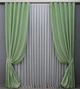 Комплект готових штор VR-Textil Льон-софт № 1421ш Світло-салатовий 150х275 см 2 шт (33-0288) - зображення 2