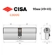Цилиндр CISA C3000 90 (45*45) никель матовый 3 ключа - изображение 9
