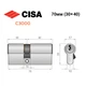 Циліндр CISA C3000 70 (30*40) нікель матовий 3 ключі - зображення 8