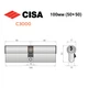 Цилиндр CISA C3000 100 (50*50) никель матовый 3 ключа - изображение 8