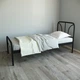Кровать Tobi Sho RELAX-1 односпальная металлическая для дачи, гостиниц 200X80 Черный - изображение 3