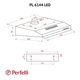 Вытяжка плоская Perfelli PL 6144 Dark BR LED - изображение 11