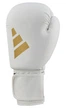 Боксерские перчатки Adidas Speed 50 (ADISBG50) White/Gold 8 унций - изображение 4
