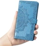 Чехол Vintage для IPhone XR книжка с узором кожа PU синий - изображение 4