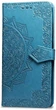Чохол Vintage для IPhone X книжка з візерунком шкіра PU блакитний Без бренду - зображення 3