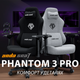 Кресло игровое Anda Seat Phantom 3 Pro Size L Grey Fabric (AD18YC-06-G-F) - изображение 4