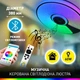 Управляемая МУЗЫКАЛЬНАЯ светодиодная люстра ESLLSE SONG R RGB 60Вт 380x70мм Белая - изображение 1