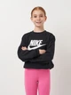 Детский теплый свитшот на флисе Nike K Nsw Club Flc Crew Ls Hbr FD2992-010 137-147 см Black/White (0196606980508) - изображение 1