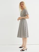 Платье миди летнее женское H&M 061062747 S Белый с черным (6666000322067) - изображение 3