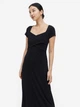Платье для беременных миди H&M 061184561 S Черное (6666000321930) - изображение 4