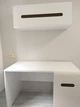 Стол письменный Ацтека BRW (Black Red White) BIU1D1S/8/12 Белый + Белый глянец 120х66х75 см - изображение 2
