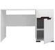 Стол письменный Ацтека BRW (Black Red White) BIU1D1S/8/12 Белый + Белый глянец 120х66х75 см - изображение 7