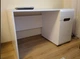 Стол письменный Ацтека BRW (Black Red White) BIU1D1S/8/12 Белый + Белый глянец 120х66х75 см - изображение 9