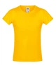 Футболка Fruit of the Loom Sofspun girls 116 см Жовтий (061017034116) - зображення 1