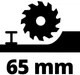 Пила Einhell циркулярна TE-CS 18/190 Li BL - Solo акум., PXC, безщітк., 3800 об/хв, 3.23 кг (без АКБ і ЗП) (4331210) - зображення 7