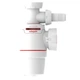 Сифон для кухонной мойки Neo Air 1½"×Ø40мм с подводом WIRQUIN (9542321) - изображение 1