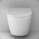 Унитаз подвесной безободковый белый AM.PM Like с сиденьем с микролифтом CLA1900SC - изображение 7