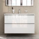 Тумба с умывальником AM.PM X-Joy 100x58x44.8см подвесная белая MTA-FHX1002WG-WCC1002WG - изображение 2