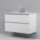 Тумба с умывальником AM.PM X-Joy 100x58x44.8см подвесная белая MTA-FHX1002WG-WCC1002WG - изображение 6